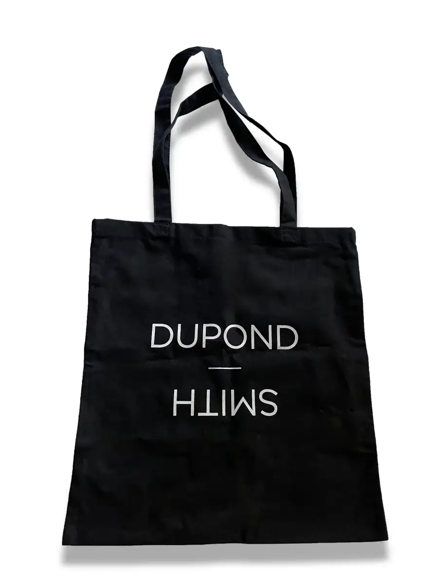 Totebag coton noir personnalisé